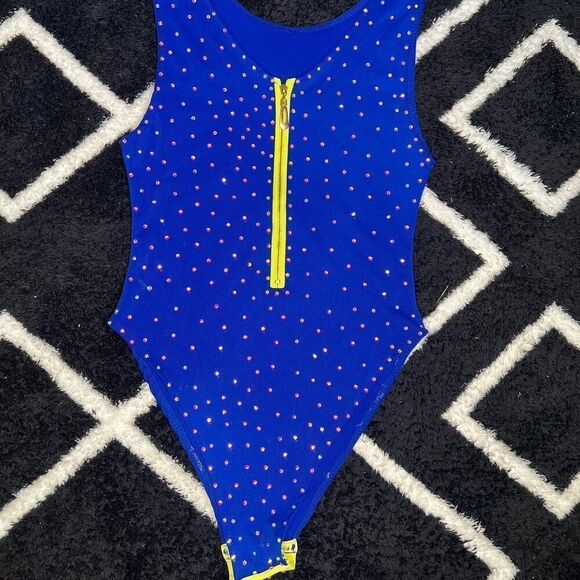 blue and lime green bodysuit - Picture 1 of 2